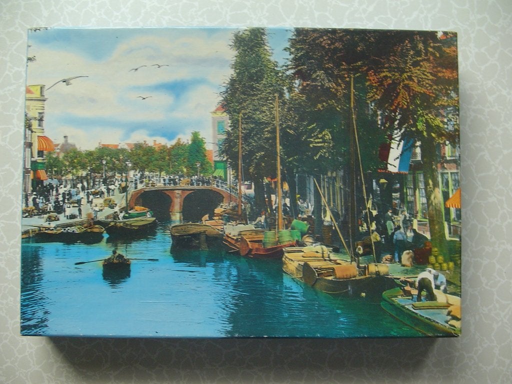 oud leiden puzzel, Ophalen of Verzenden, 500 t/m 1500 stukjes, Zo goed als nieuw, Legpuzzel