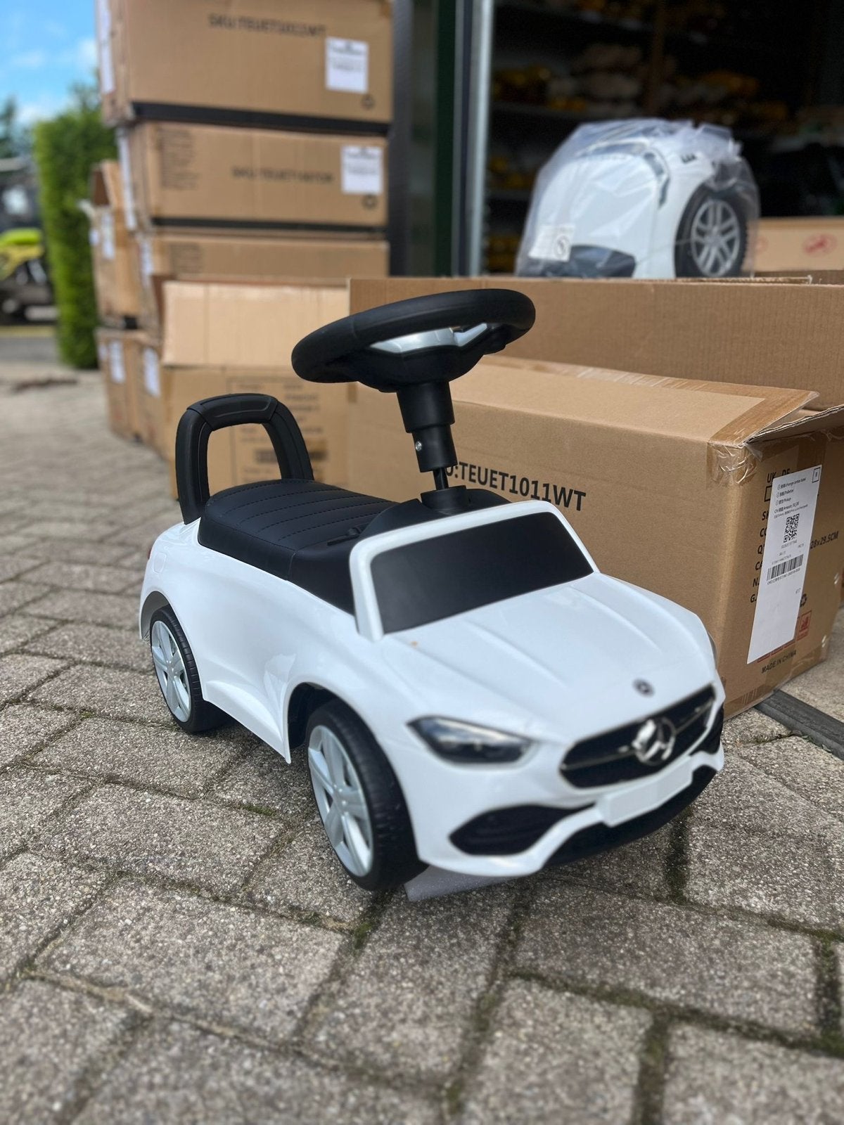 Nieuwe Mercedes-Benz Loopauto Wit - Perfect voor Peuters!, Loopvoertuig, Onbekend, Nieuw, Ophalen of Verzenden