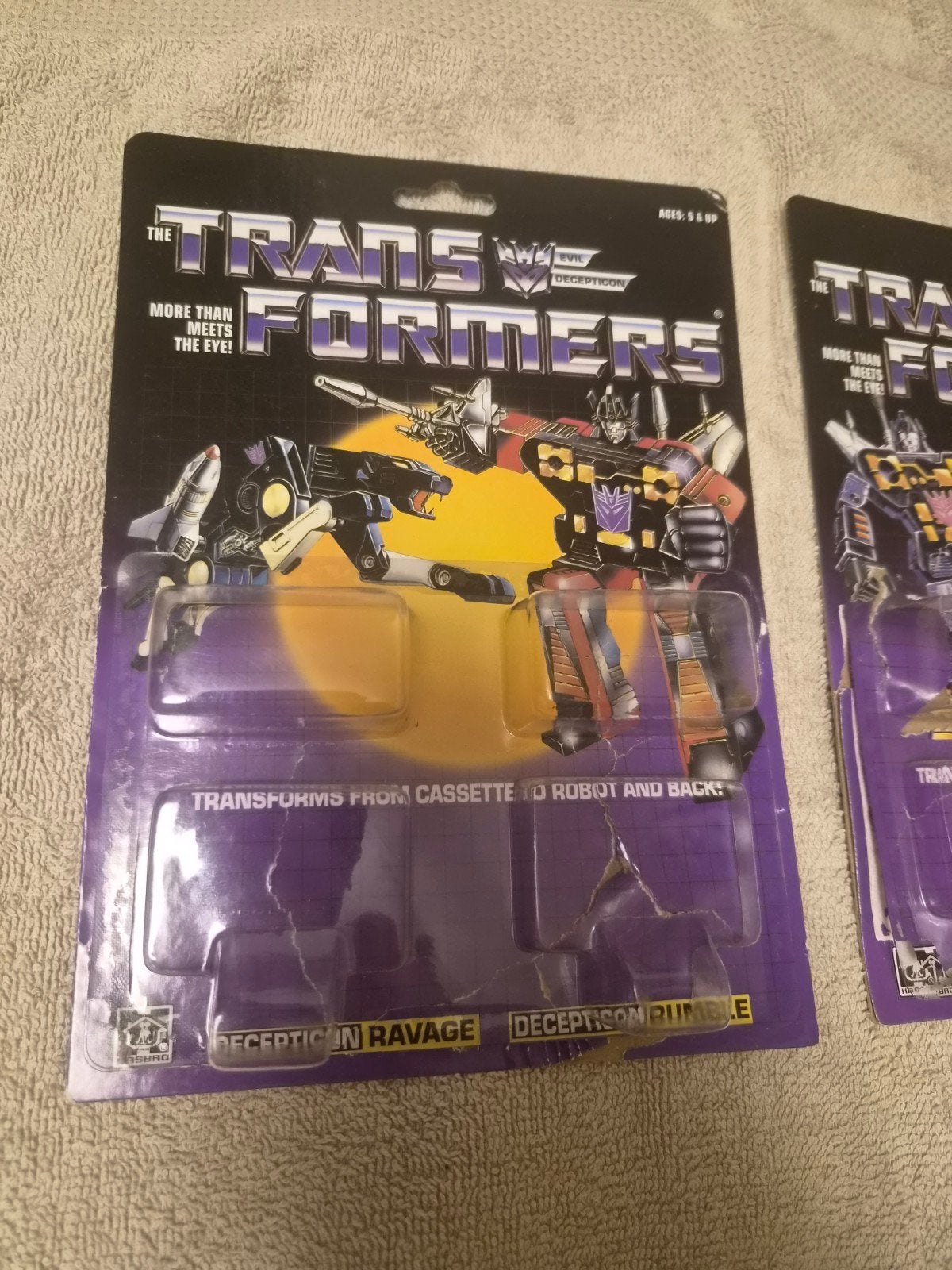 Vintage Transformers G1 Cassette Decepticons box only, Verzamelen, G1, Ophalen of Verzenden, Gebruikt, Decepticons