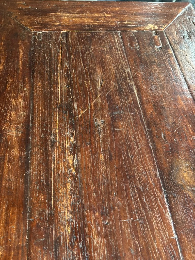 Foto 7 van T.k.a. teakhouten eettafel en 6 Lloyd Loom eetkamerstoelen