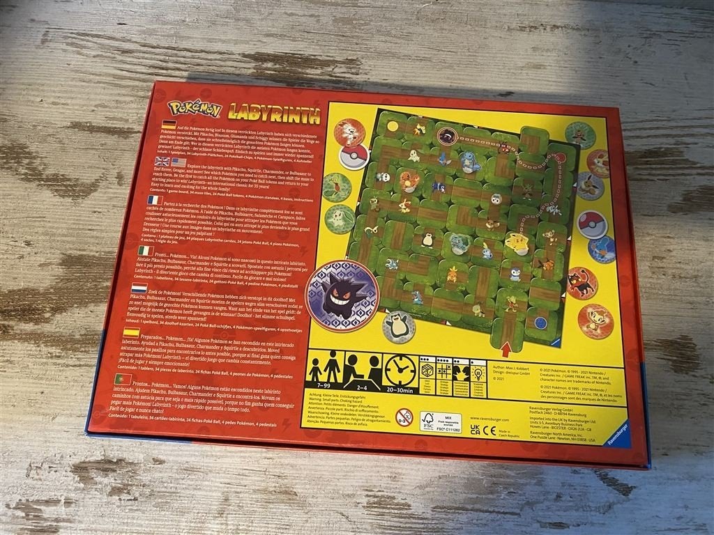 Pokemon labyrinth ravensburger [s674], Verzenden, Zo goed als nieuw