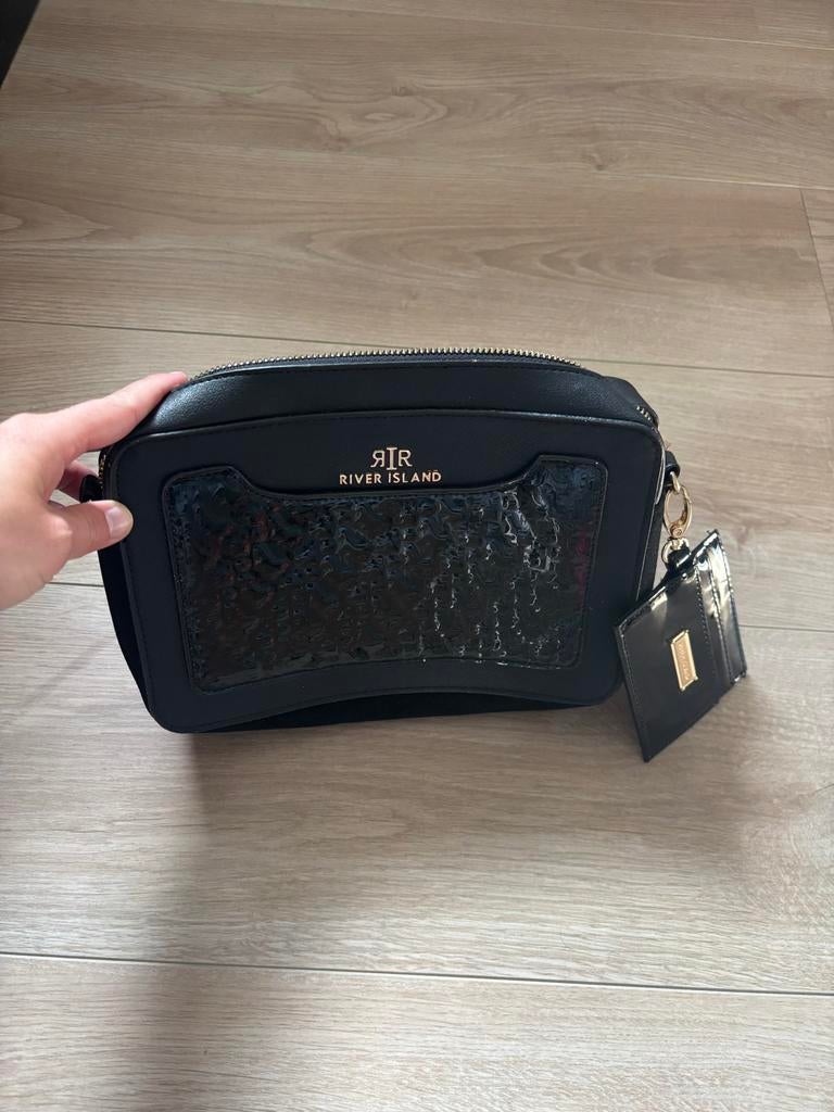 River Island schoudertas zwart, Ophalen, Gebruikt, Zwart, Overige merken
