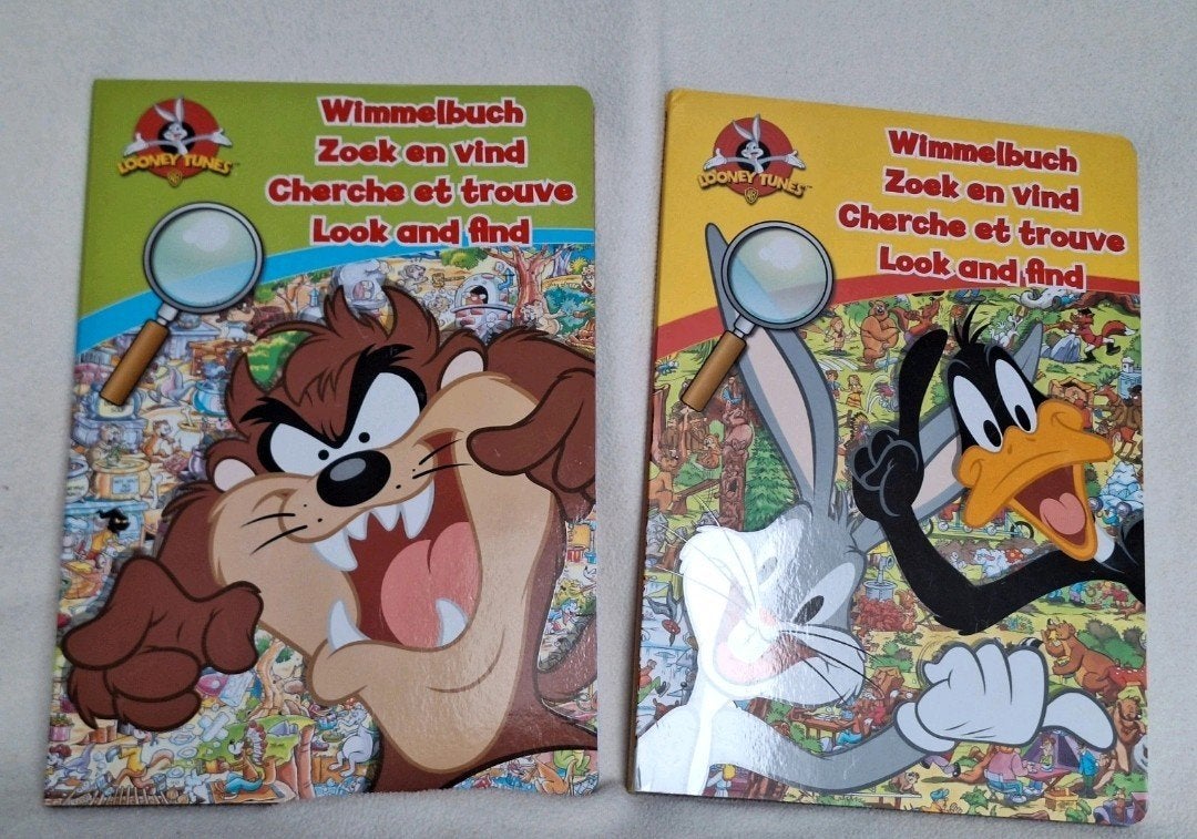 Looney Tunes Wimmelboeken / Zoek en vind boeken (Set van 2), Boeken, Kinderboeken | Kleuters, Ophalen of Verzenden, Zo goed als nieuw