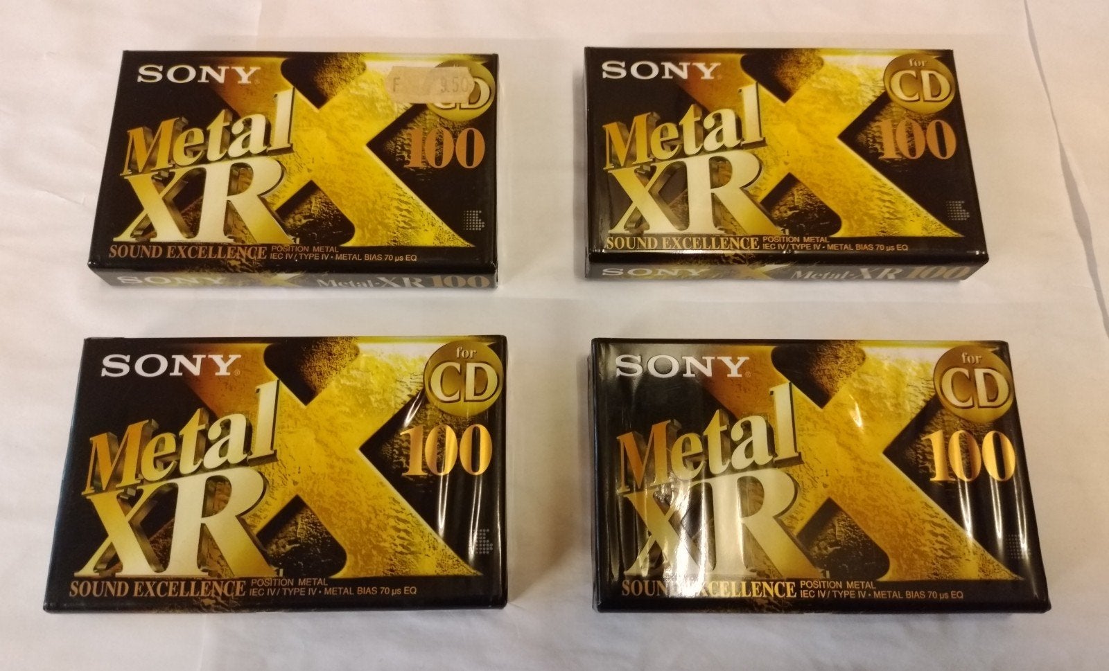 4x Sony Metal XR 100 Cassettebandjes - Nieuw in verpakking, Cd's en Dvd's, 2 t/m 25 bandjes, Overige genres, Ophalen of Verzenden