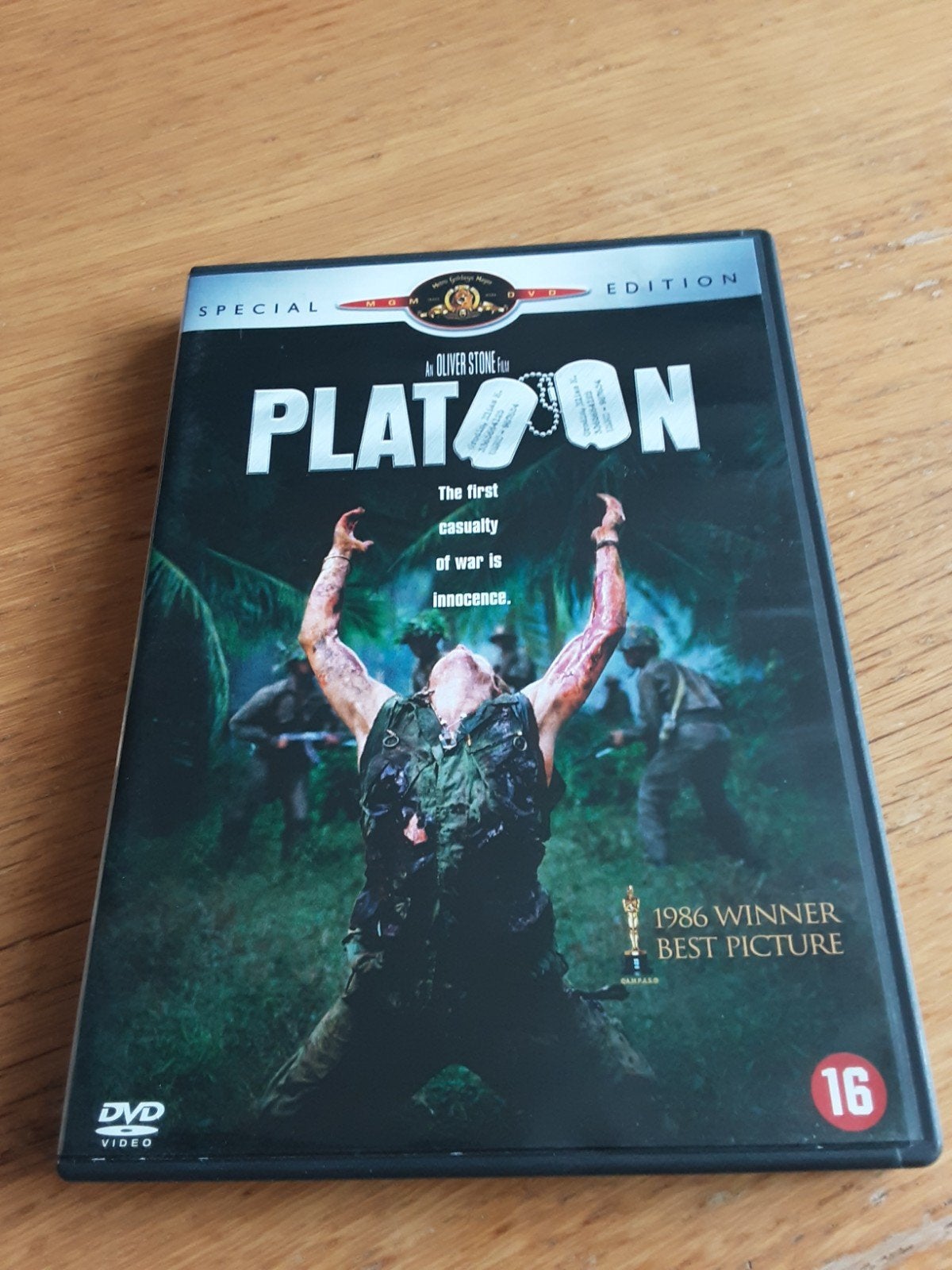 Platoon, Cd's en Dvd's, Dvd's | Actie, Vanaf 16 jaar, Ophalen, Zo goed als nieuw, Oorlog