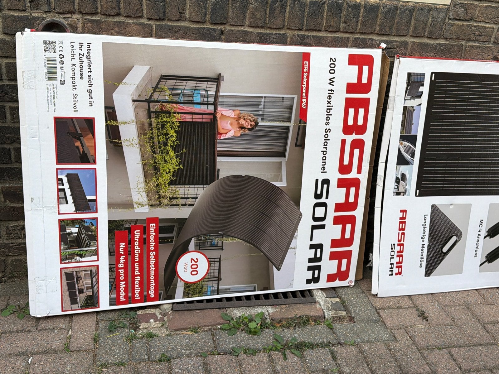2 ABSAAR Solar 200W flexibele zonnepanelen nieuw, Ophalen of Verzenden, Nieuw, Paneel, 100 tot 200 wattpiek