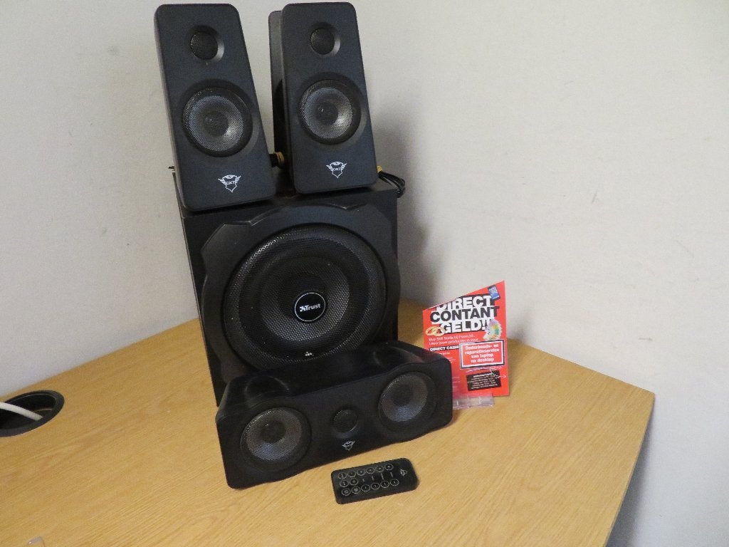 TRUST GXT 658 Tytan Surround-luidsprekersysteem, Ophalen, Gebruikt, Audiokanaal 5.1, Trust