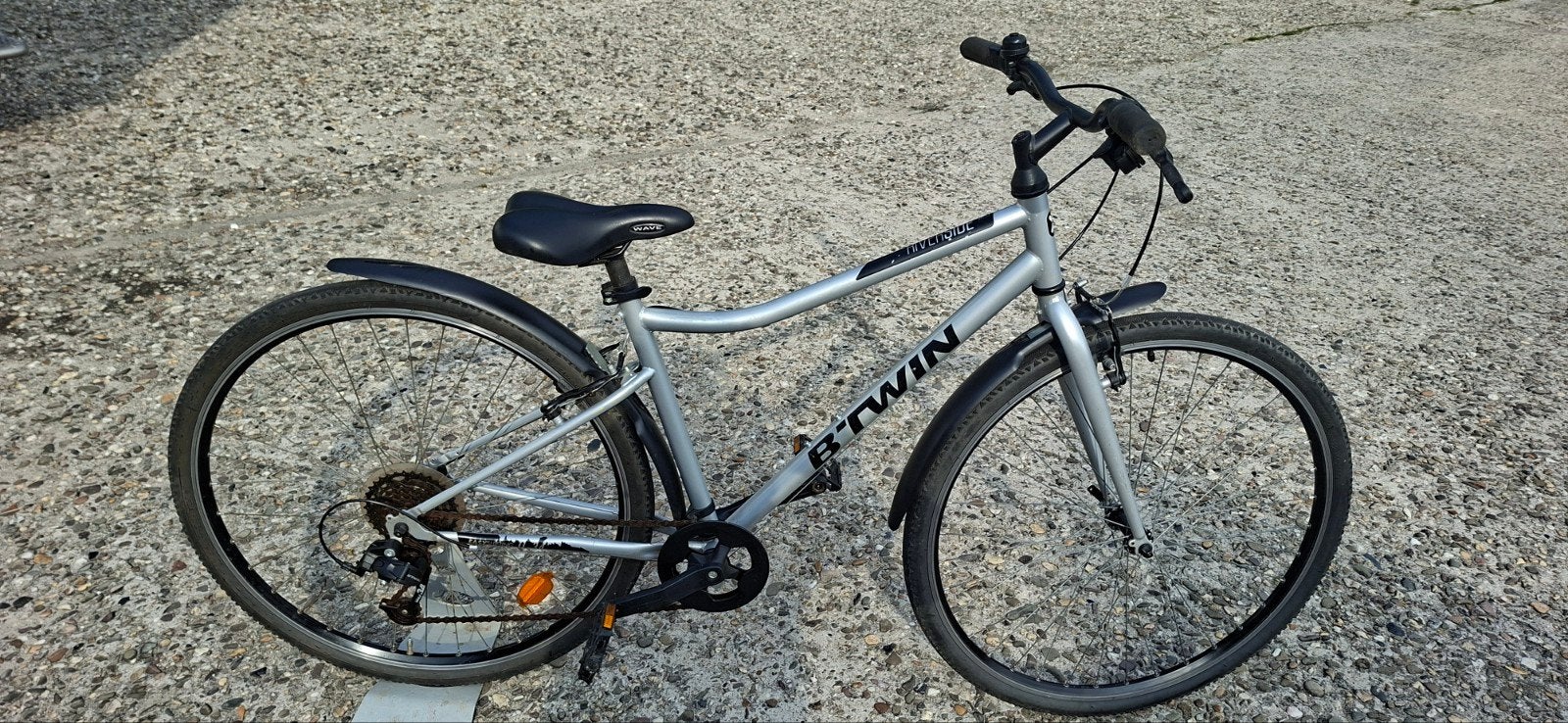 hybridecross fiets riverside, Fietsen en Brommers, Gebruikt, Velgrem, Geen vering, Ophalen