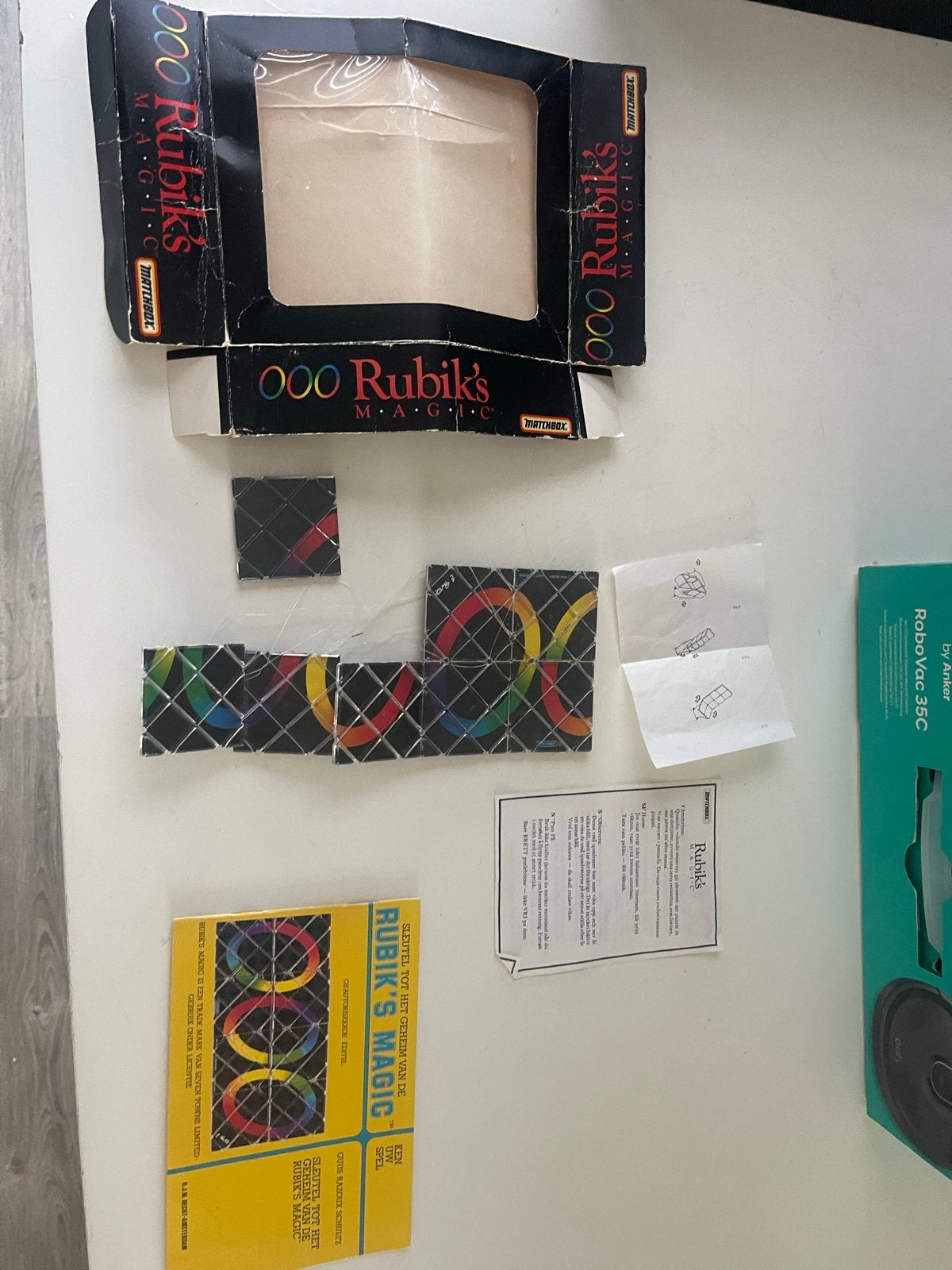 Vintage Rubik's Magic puzzelspel - Matchbox, Ophalen of Verzenden, Gebruikt