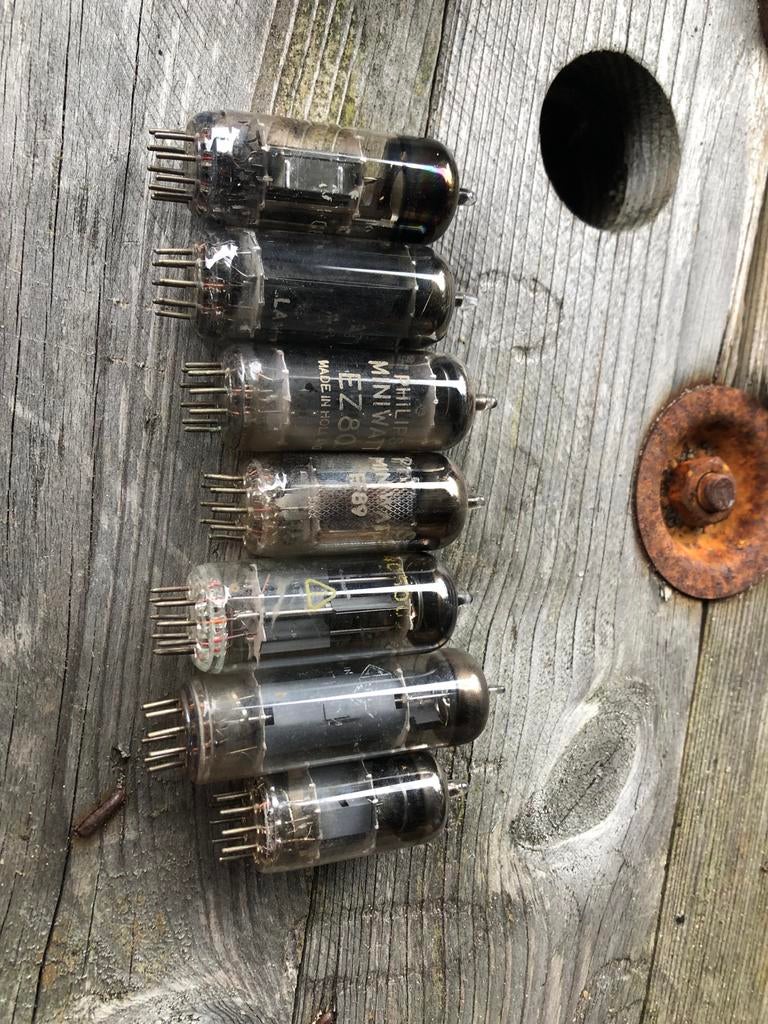 Vintage buizen - diverse types. philips miniwatt ez80, ef89, Ophalen of Verzenden, Buis of Buizen