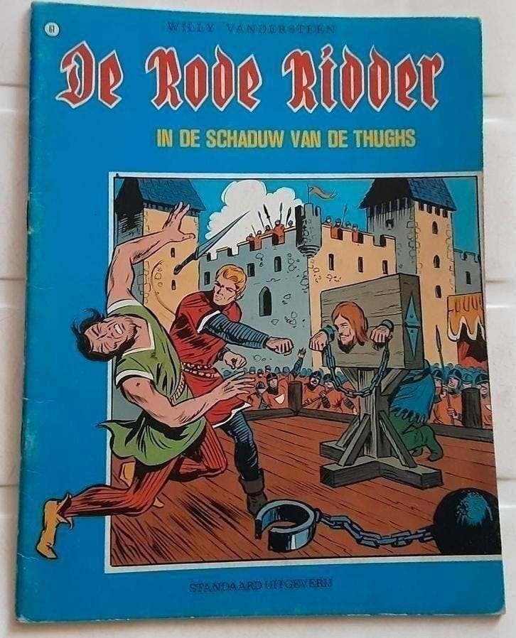 De Rode Ridder 61 In de schaduw van de Thughs - 1980, Boeken, Eén stripboek, Ophalen of Verzenden, Gelezen