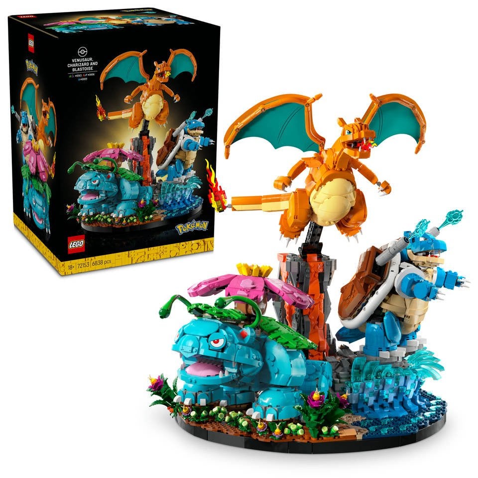 Lego Venusaur, Charizard en Blastoise sealed set 72153, Ophalen of Verzenden, A, A, A