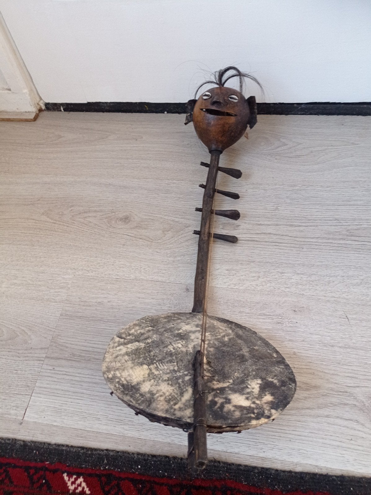 Antieke Adungu 4 String Arched Harp Afrikaanse, Ophalen of Verzenden