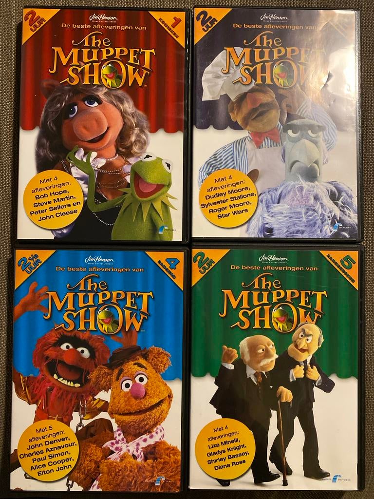 The Muppet Show dvd - De beste afleveringen 1 - 2 - 4 en 5, Alle leeftijden, Ophalen of Verzenden, Zo goed als nieuw, Overige genres