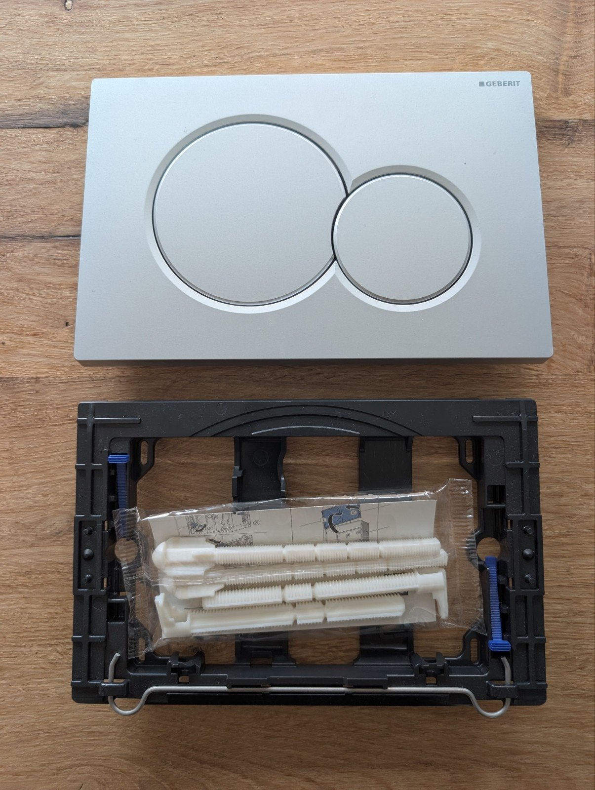 Geberit Sigma01 bedieningsplaat zilver/mat chroom, Doe-het-zelf en Verbouw, Ophalen, Zo goed als nieuw, Chroom, Toilet