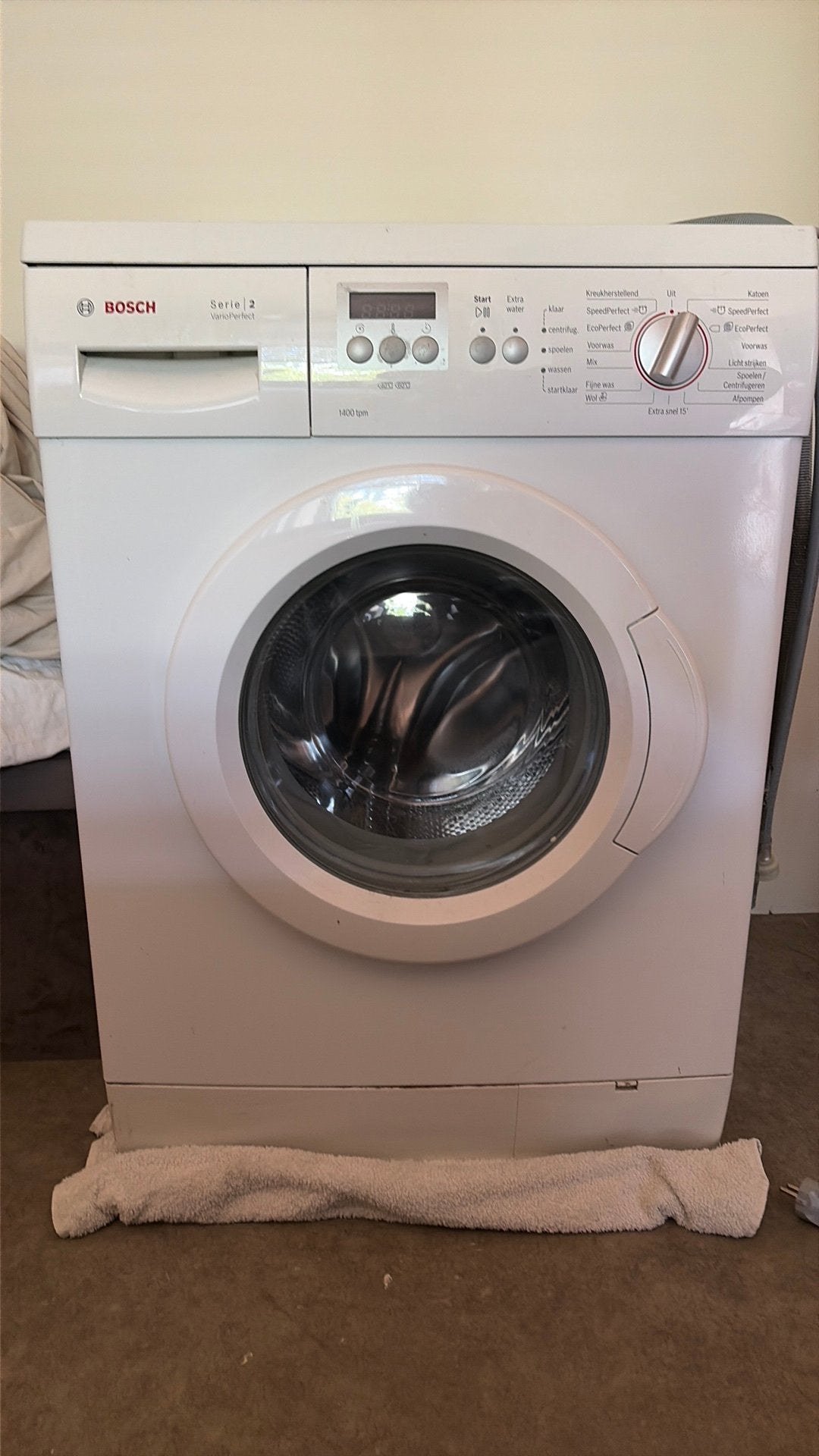 Bosch Serie 2 VarioPerfect Wasmachine - WAE28266NL/35, Witgoed en Apparatuur, Wasmachines, Ophalen, Gebruikt, Voorlader, Kort programma