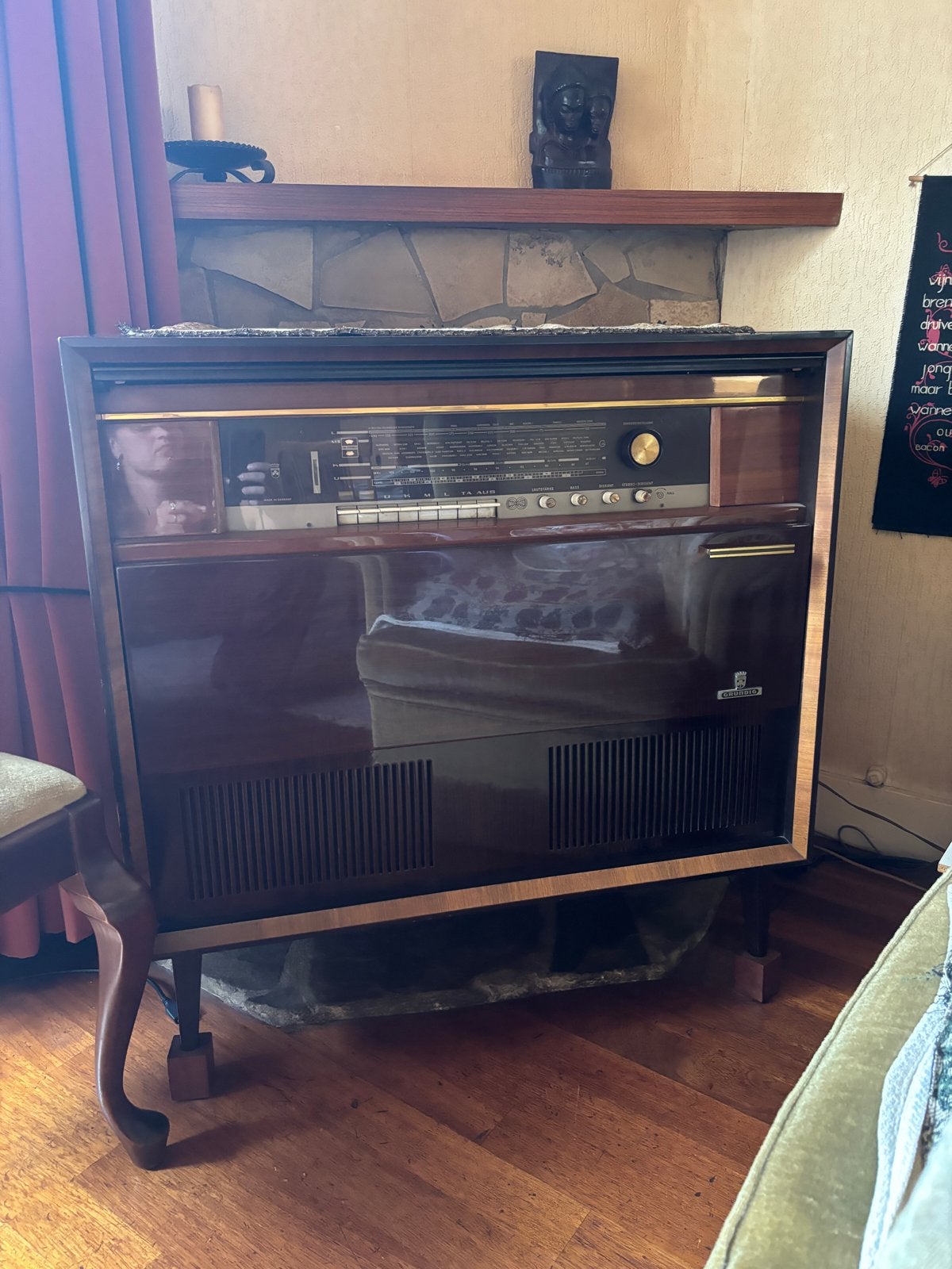 Vintage Grundig Stereo-Konzertschrank KS 555 met platenspele, Ophalen, Gebruikt, Grundig