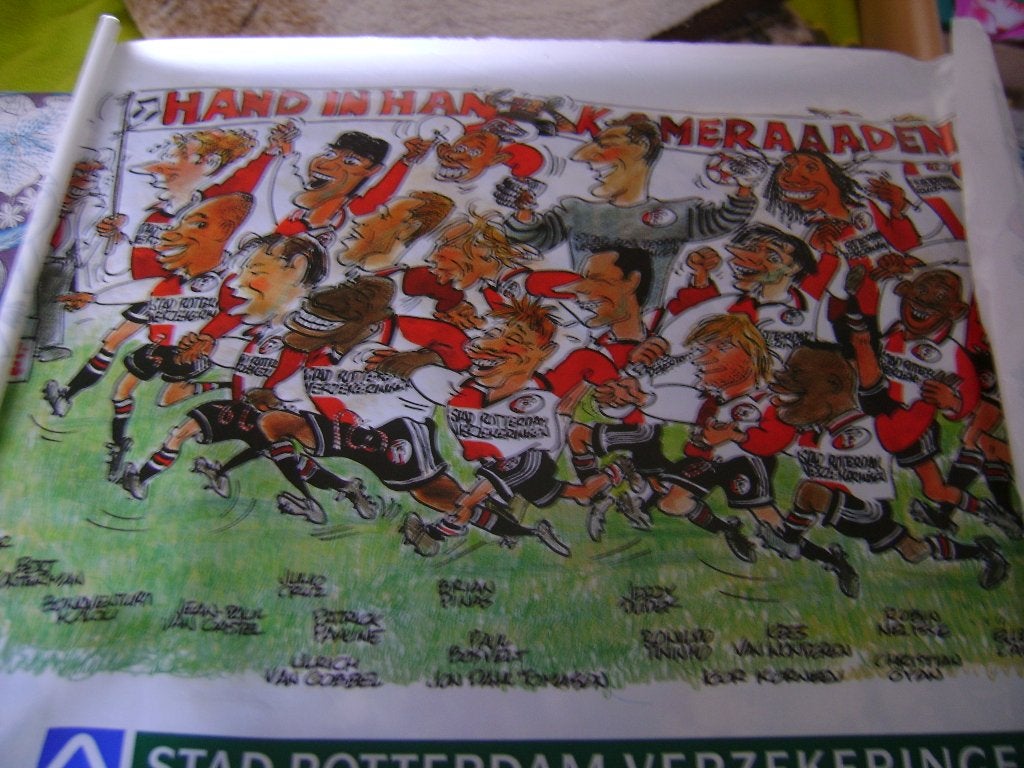 vlaggetje Feyenoord landskampioen 1999, Ophalen of Verzenden, Zo goed als nieuw, Feyenoord