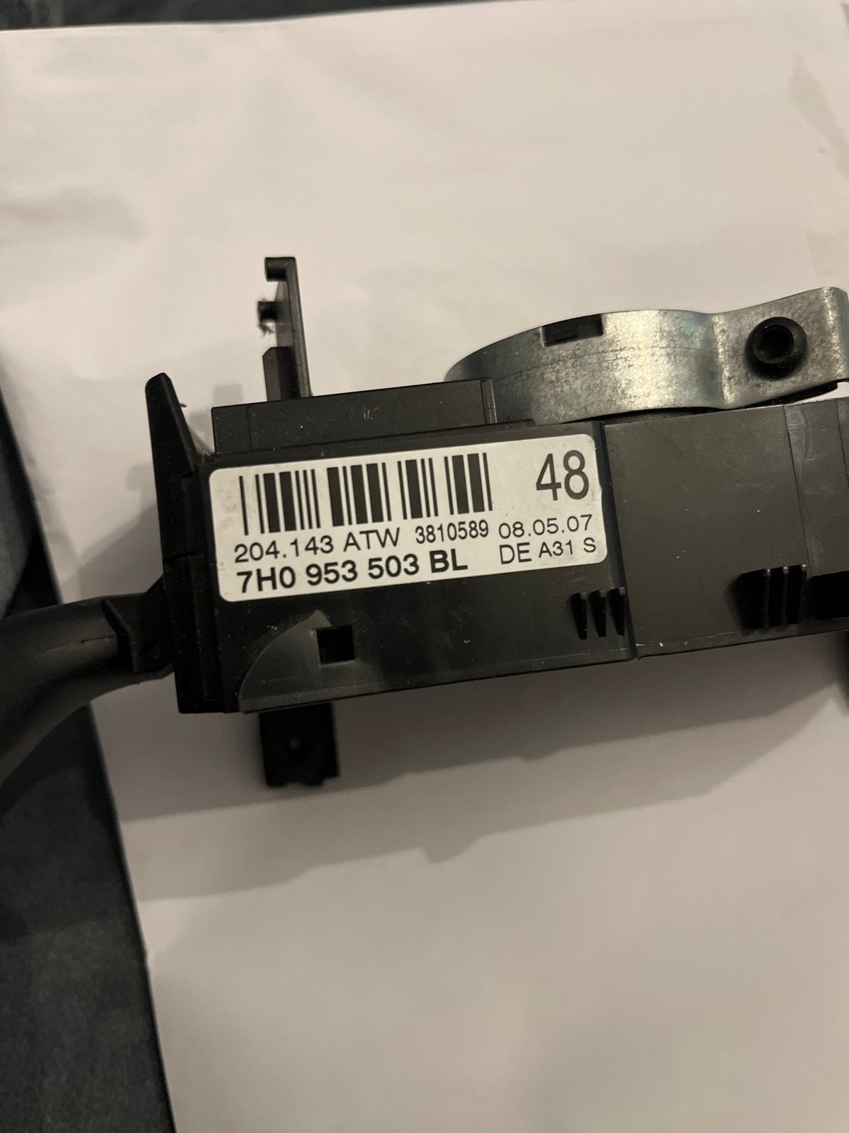 VW Transporter T5 Richtingaanwijzer Schakelaar 7H0953503BL, Ophalen of Verzenden, Gebruikt, Volkswagen