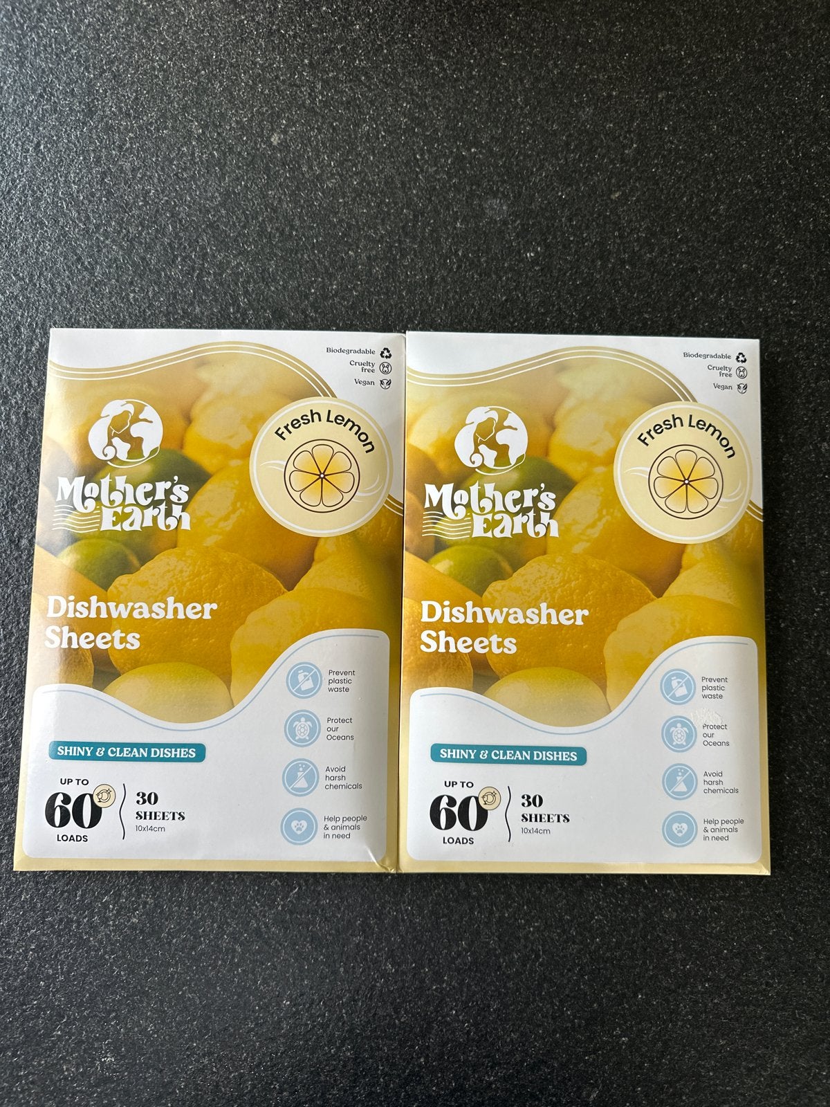 Mother's Earth Afwasmachine Sheets Fresh Lemon (2x30 stuks), Ophalen of Verzenden, Nieuw