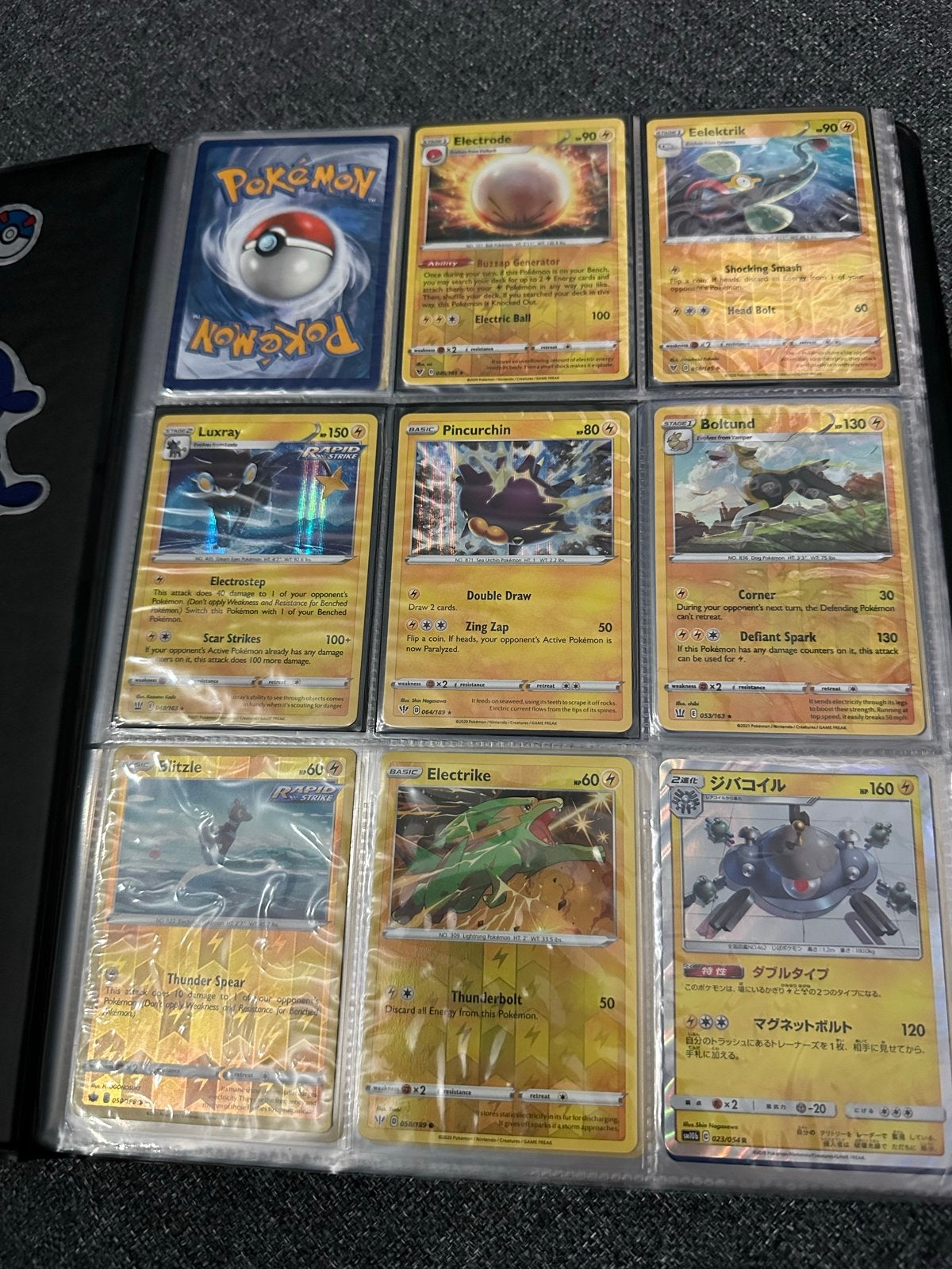 Pokémon Kaarten Verzameling - Map vol diverse kaarten, Ophalen, Gebruikt, Meerdere kaarten, Foil