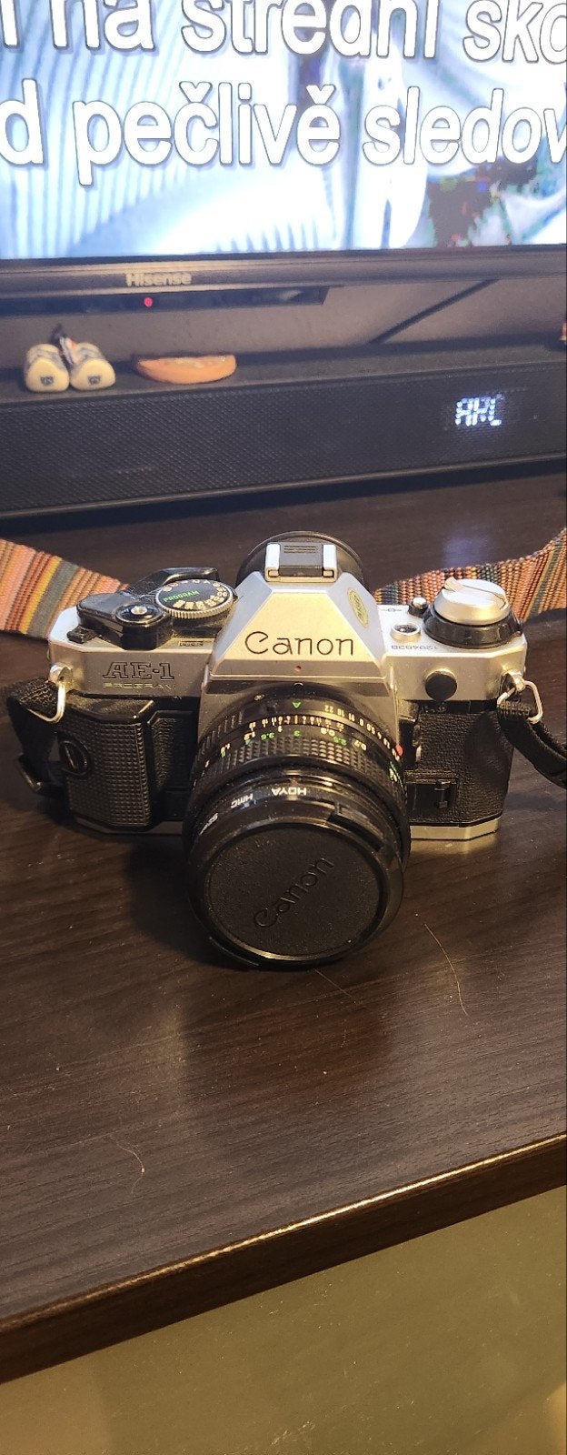 Canon AE-1 spiegelreflexcamera met lens, Ophalen of Verzenden, Gebruikt, Spiegelreflex, Canon