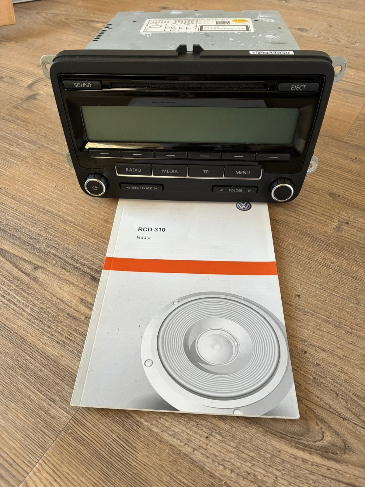 OEM VW radio RCD310 incl boekje, Ophalen, Gebruikt