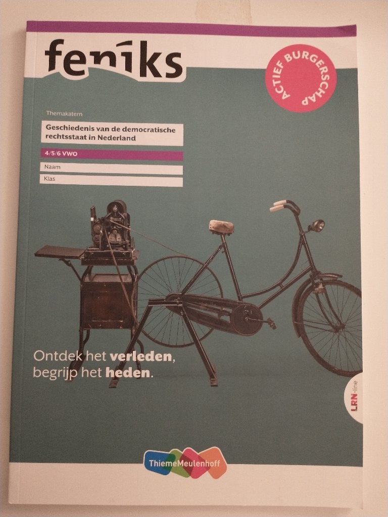 Feniks Themakatern 4/5/6 vwo 'Geschiedenis van de democratis, VWO, Geschiedenis, ThiemeMeulenhoff, Ophalen of Verzenden