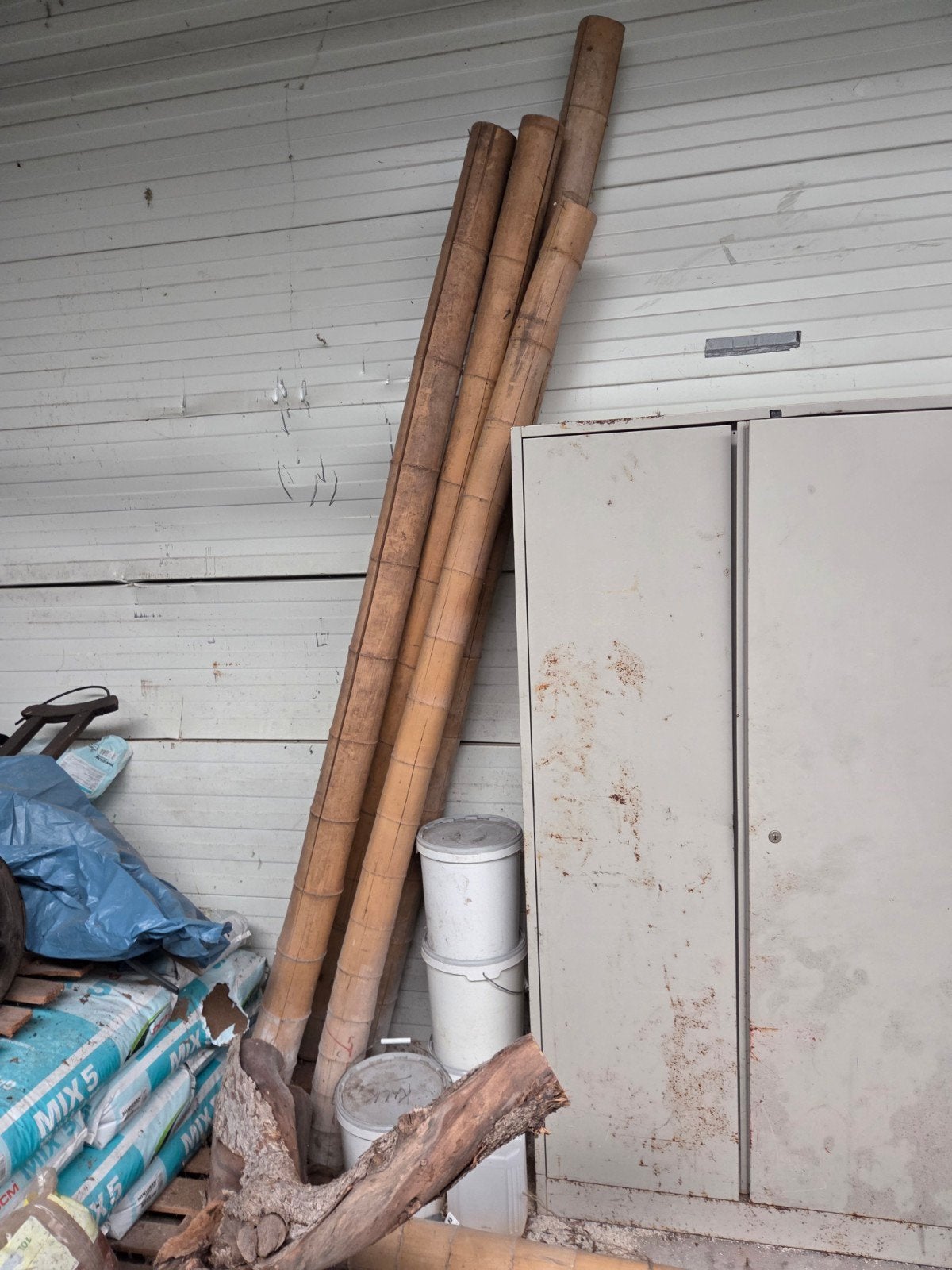 Lange bamboestokken voor diverse toepassingen, Doe-het-zelf en Verbouw, Hout en Planken, Ophalen, Gebruikt, Overige typen, Overige houtsoorten
