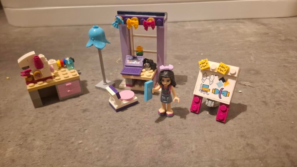 Lego frieds Emma's atelier, Ophalen of Verzenden, Zo goed als nieuw, Complete set, Lego
