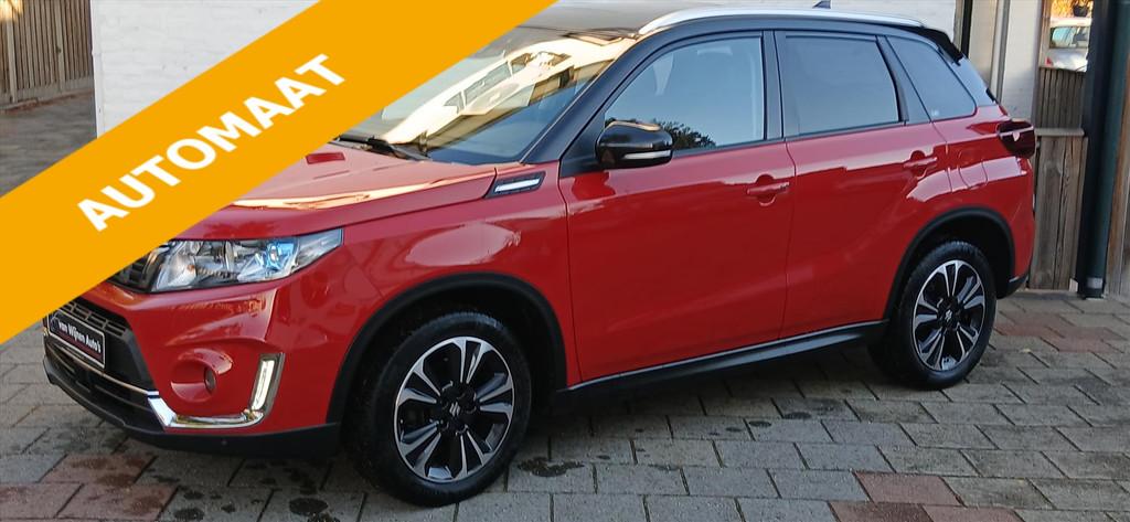 Suzuki Vitara 1.4 Boosterjet 140pk automaat Stijl (sunroof), Auto's, Suzuki, Automaat, Gebruikt, Zwart, 4 cilinders