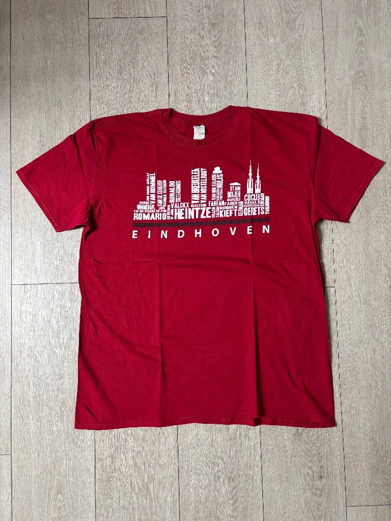 T-SHIRT, ROOD, EINDHOVEN (PSV)  mt. XXL, Ophalen of Verzenden, Zo goed als nieuw, Overige maten, Rood