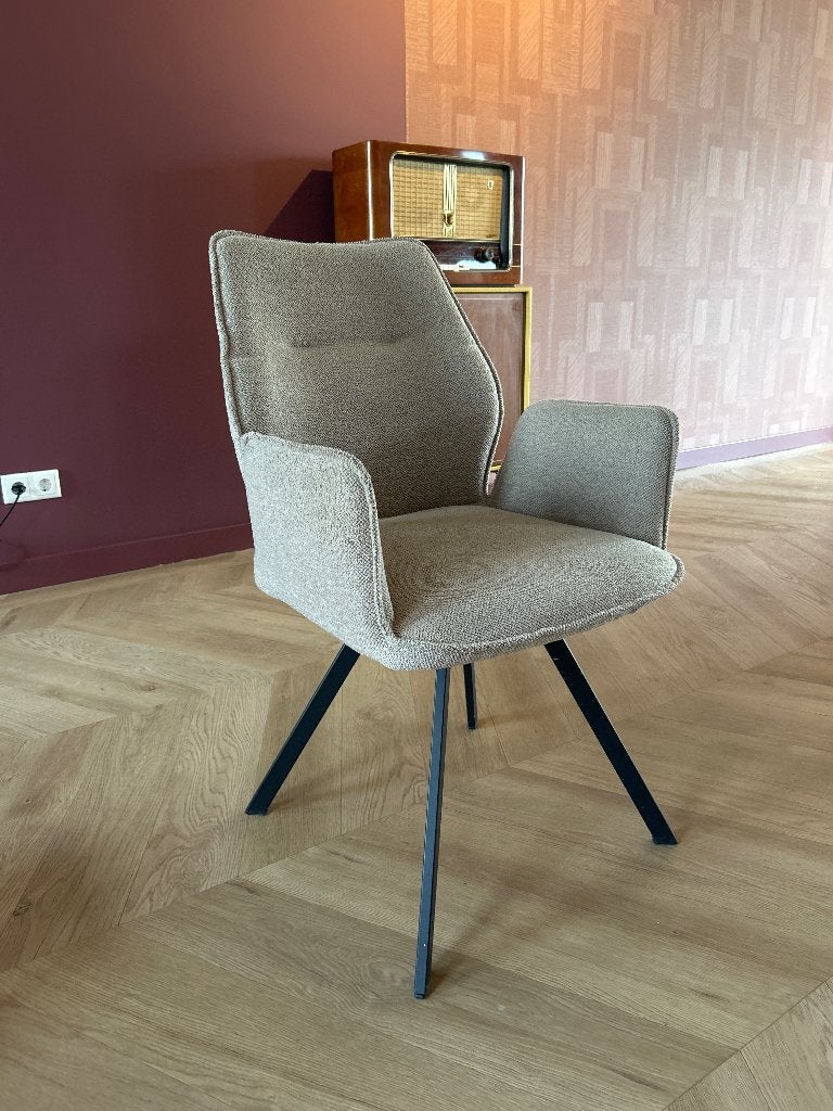 Eetkamerstoelen Raffy - Sand, Ophalen, Overige kleuren, Luxe, Zo goed als nieuw