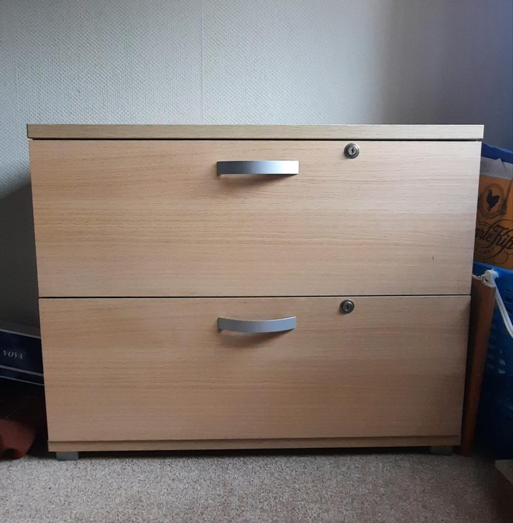 Houtkleurig MDF ladenkastje, Huis en Inrichting, Ophalen, Gebruikt