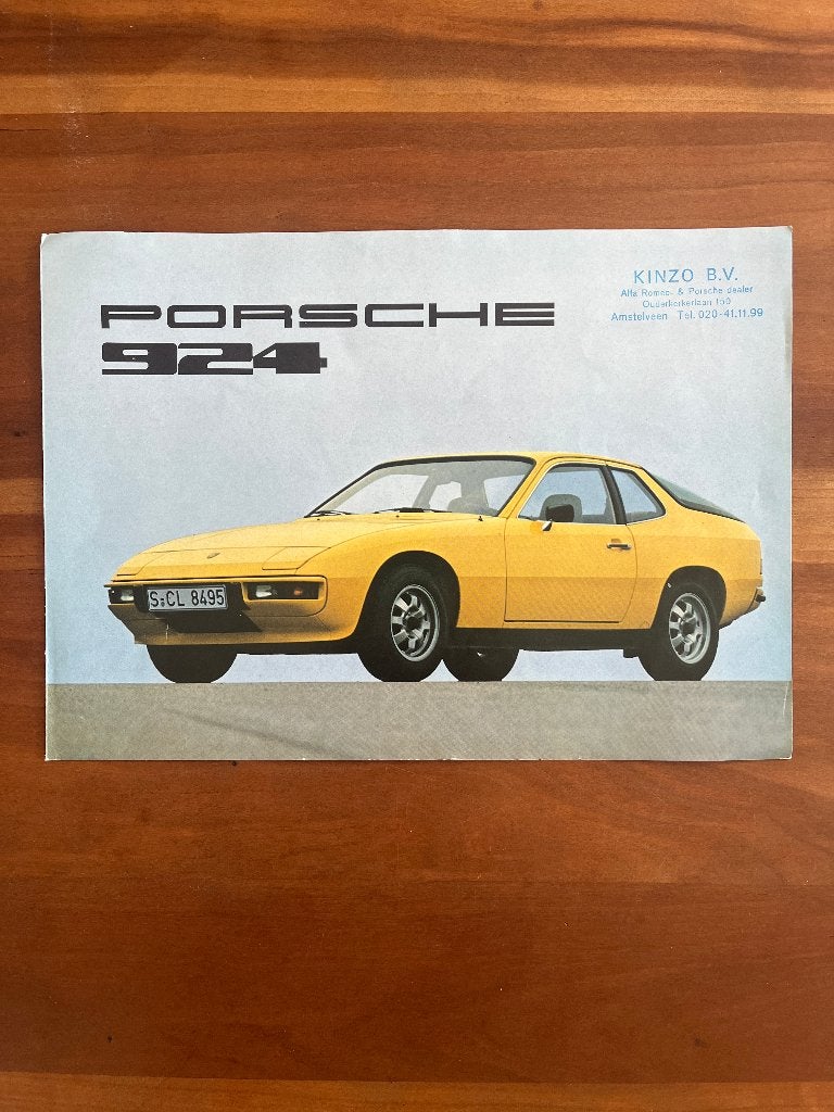 Oude Porsche 924 folder, Ophalen of Verzenden, Algemeen