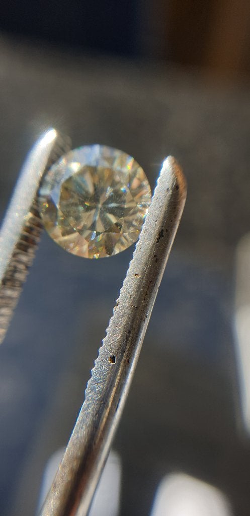 1,27 ct rond cut Moissanite diamant VVS1, Ophalen of Verzenden, Nieuw