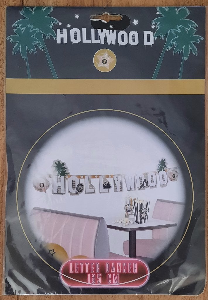 Letter Banner / Slinger Hollywood Feest ( Nieuw ), Hobby en Vrije tijd, Feestartikelen, Ophalen of Verzenden, Nieuw, Versiering