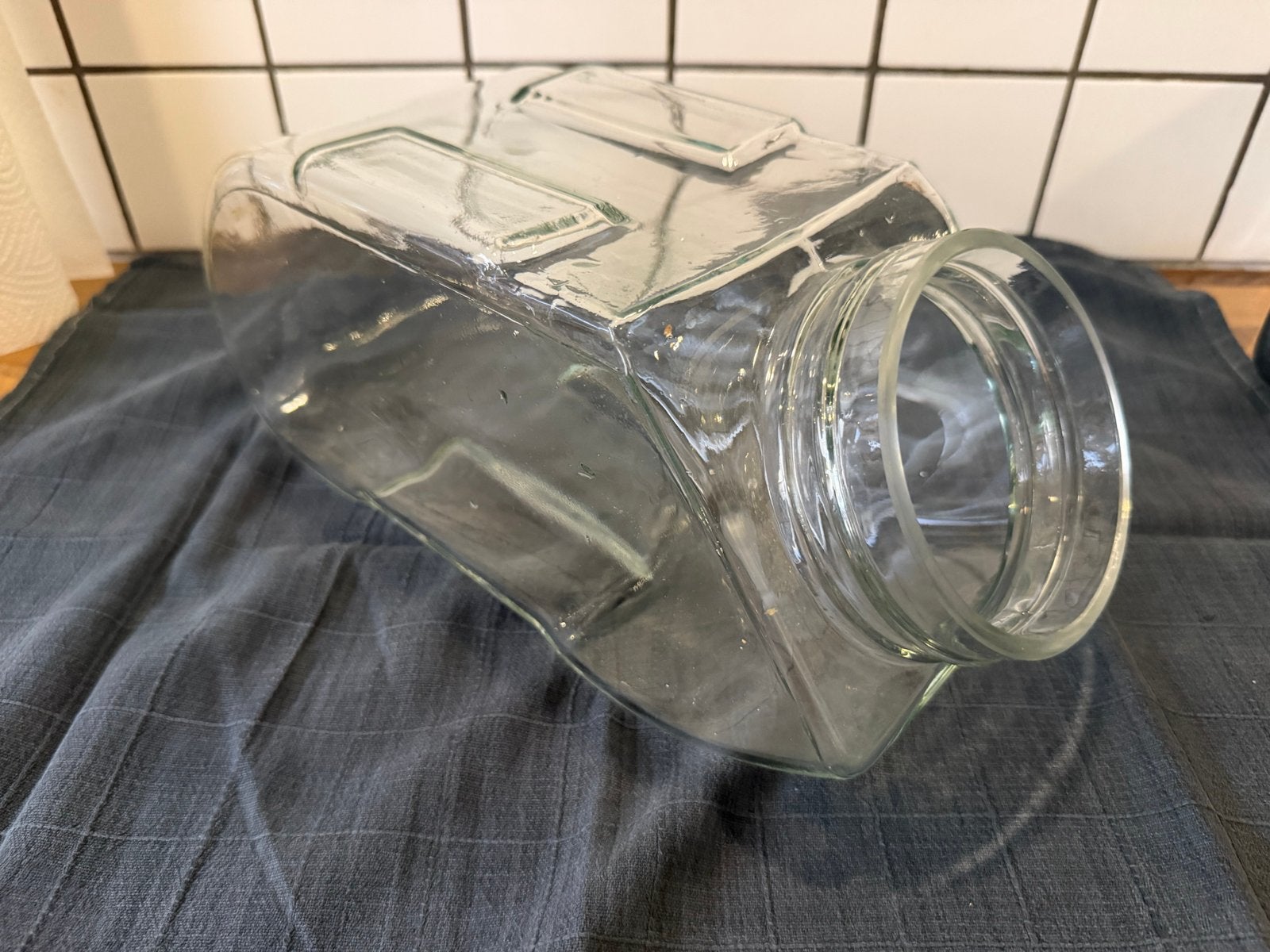 Oude glazen snoeppot - 10 stuks beschikbaar, Antiek en Kunst, Antiek | Glas en Kristal, Ophalen
