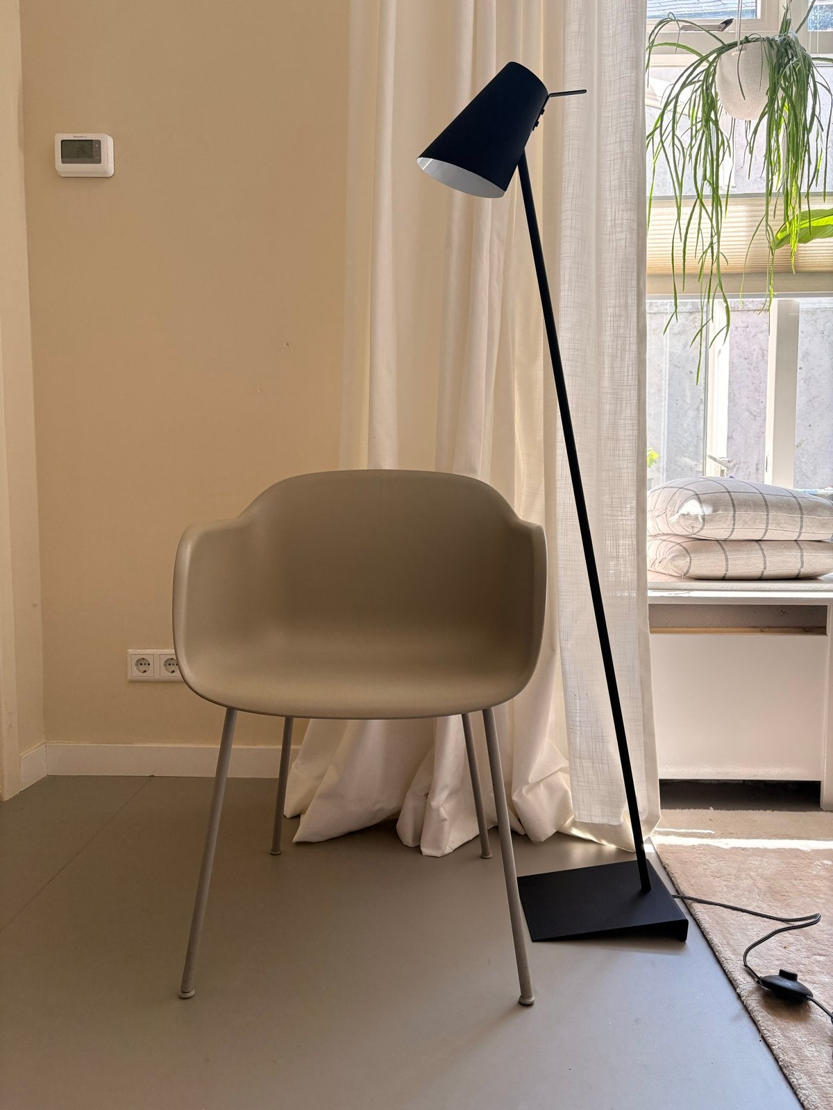 It's about RoMi Cardiff vloerlamp, 100 tot 150 cm, Zo goed als nieuw, Minimalistisch, Metaal