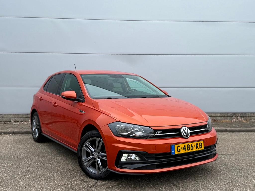Volkswagen Polo 1.6 TDI R-Line DSG (bj 2019) BTW|CLIMA|NAVI|, Auto's, Stof, Gebruikt, Euro 6, Automatische klimaatregeling