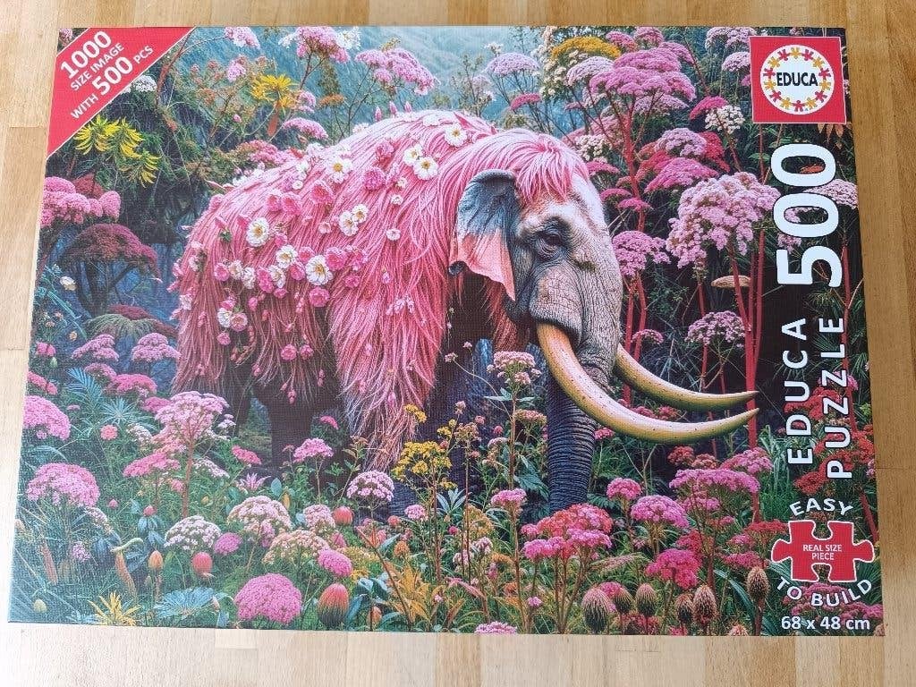 500 XL grote stukjes Educa legpuzzel 2, Ophalen of Verzenden, 500 t/m 1500 stukjes, Zo goed als nieuw, Legpuzzel