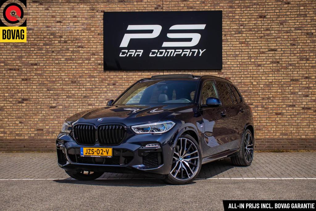 BMW X5 xDrive45e M-Sport, BTW, Pano, Leder, Head-Up, Auto's, BMW, 12 maanden, Gebruikt, 394 pk, Zwart