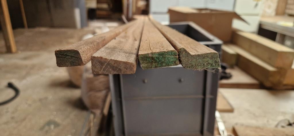 Hardhouten glaslatten diverse afmetingen nieuw!, Ophalen, Nieuw