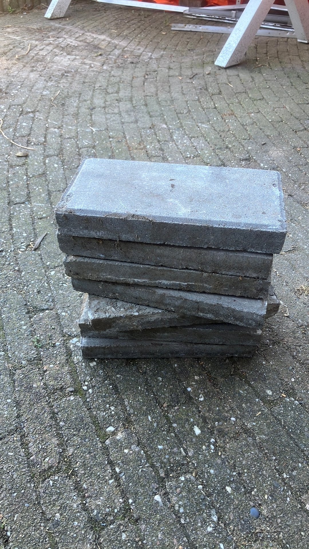 Diverse tegels /waaltjes, Tuin en Terras, Ophalen, Gebruikt, Beton, Terrastegels