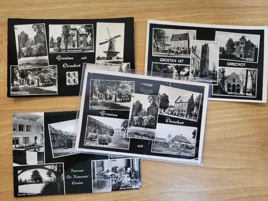 ansicht OIRSCHOT meerluiken (4x), Verzamelen, Ansichtkaarten | Nederland, Ophalen of Verzenden, Voor 1920, Noord-Brabant