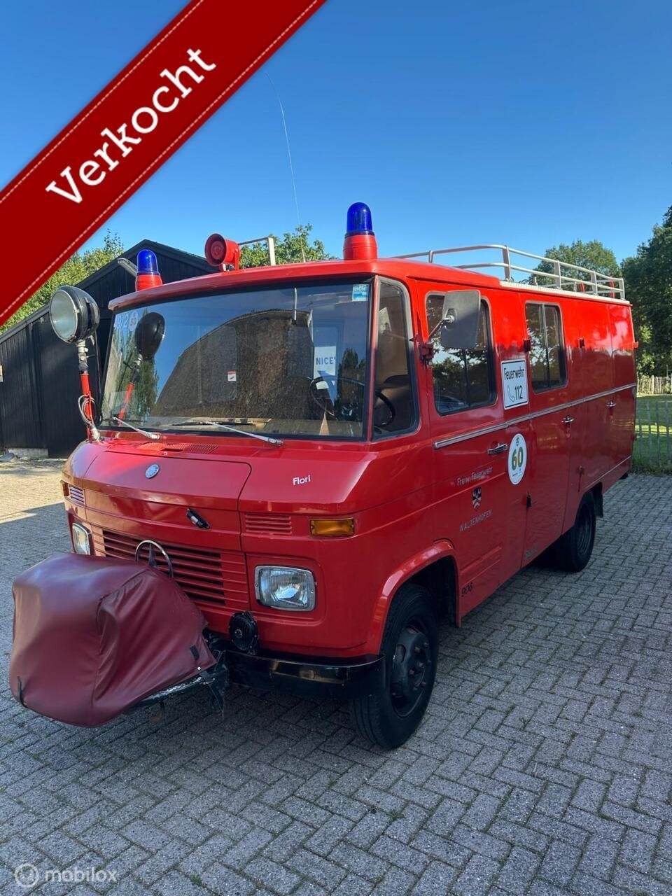 Mercedes 408 benzine 1 eigenaar, 23932 km Brandweer bj 1968, Auto's, Achterwielaandrijving, Overige carrosserieën, Bedrijf, Handgeschakeld