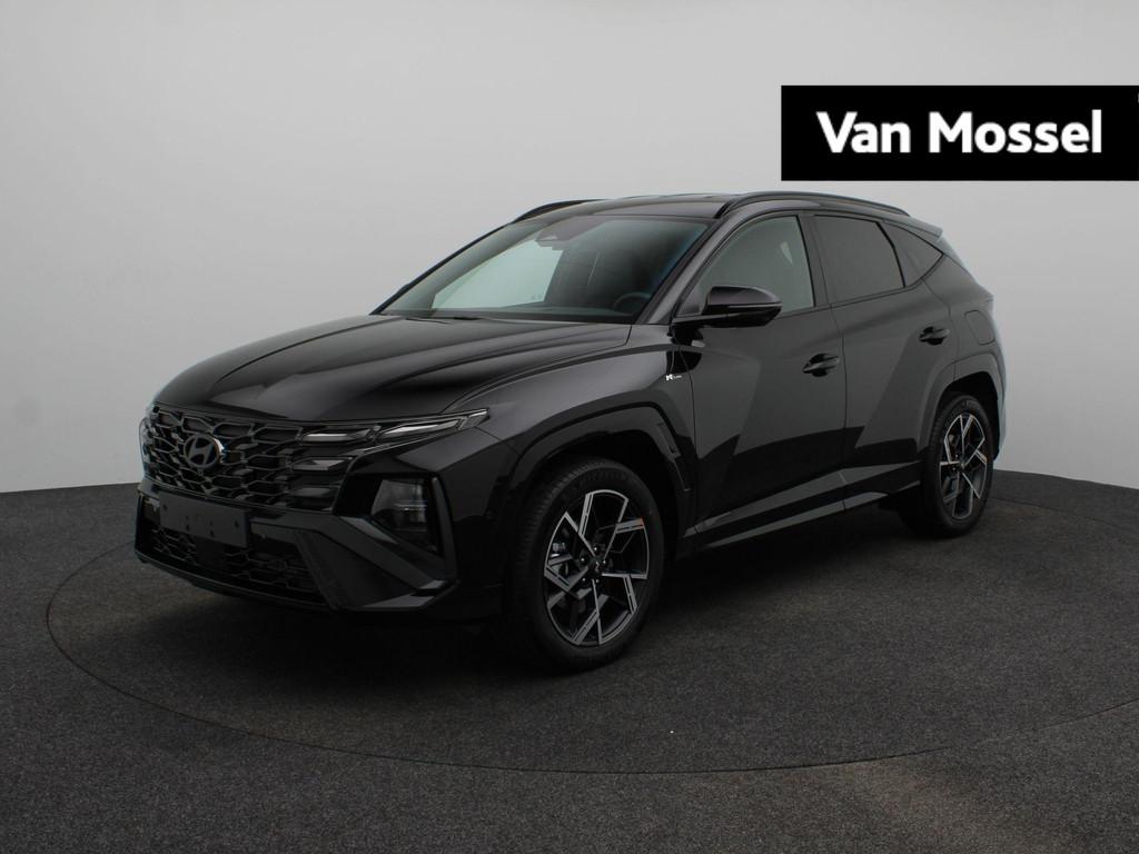 Hyundai Tucson 1.6 T-GDI HEV N Line | Stoel -en stuurverwarm, Auto's, Hyundai, 238 pk, 4 cilinders, Met garantie (alle), Zwart