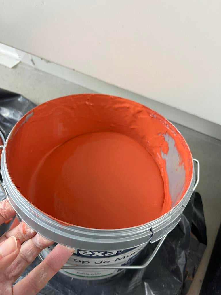 Muurverf Farrow & Ball kleur Caravan (Gamma basis), Ophalen, Gebruikt, Oranje, Verf
