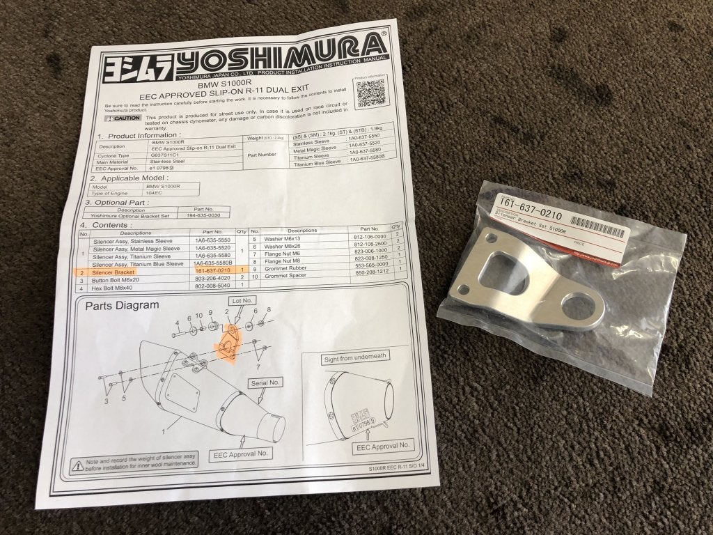 Yoshimura uitlaatbeugel uitlaat beugel R-11 R11 (2 soorten), Yoshimura Japan, Verzenden, Nieuw, 6748 Nakatsu, Aiko-Gun, Aikawa-Machi, Kanagawa-Pref., 243-0303, JP