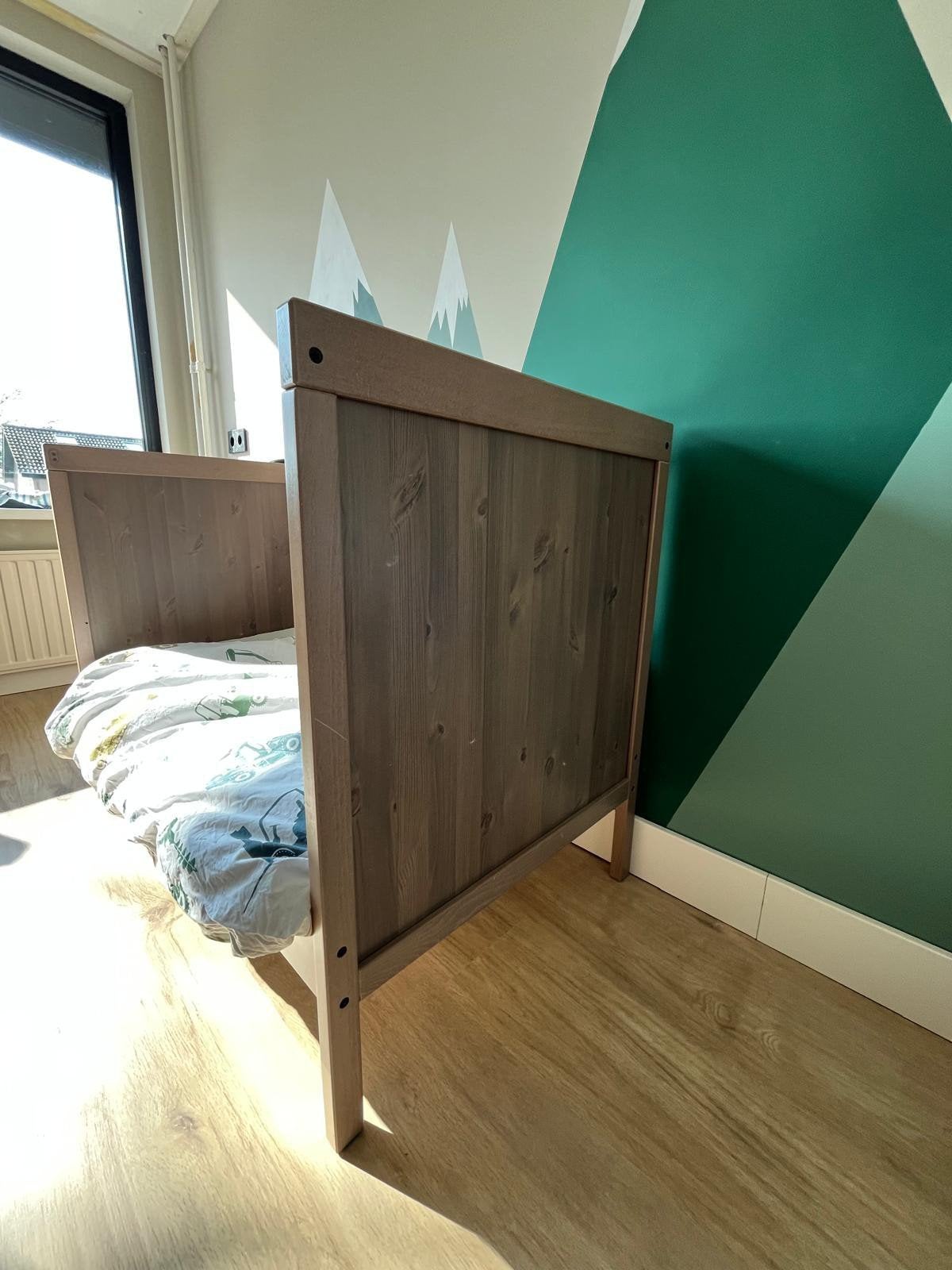 IKEA SMÅGÖRA Ledikant en commode, Gebruikt, 70 tot 85 cm, 140 tot 160 cm, Ophalen